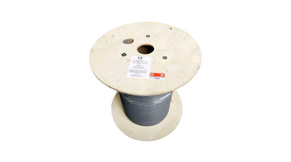 LAN Cable LSZH CAT7 4x2x0.26mm² S/FTP Grey 100m